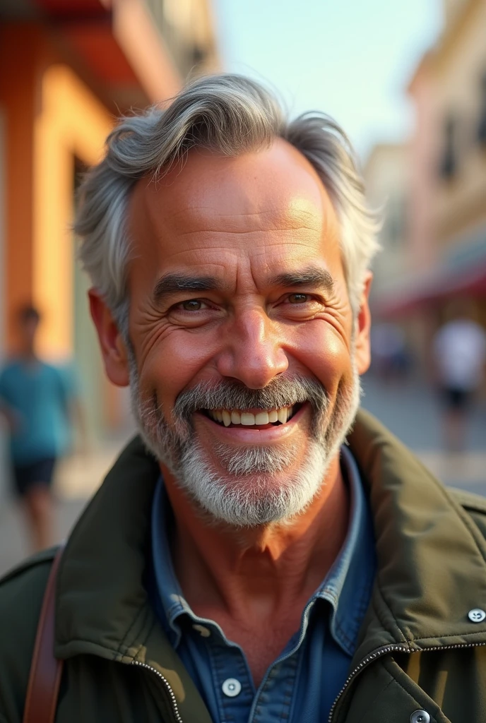 A man with good mood