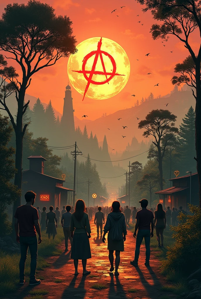 What might an ideal society envisioned by anarchists entail?