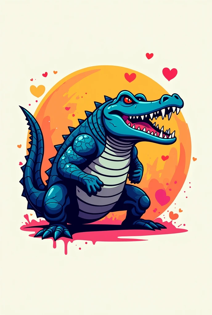 Big crocodile , logo type , YoloX Style Varieties , Love and friendship