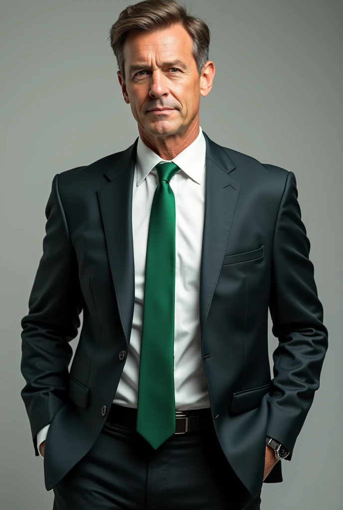 Driver with green tie