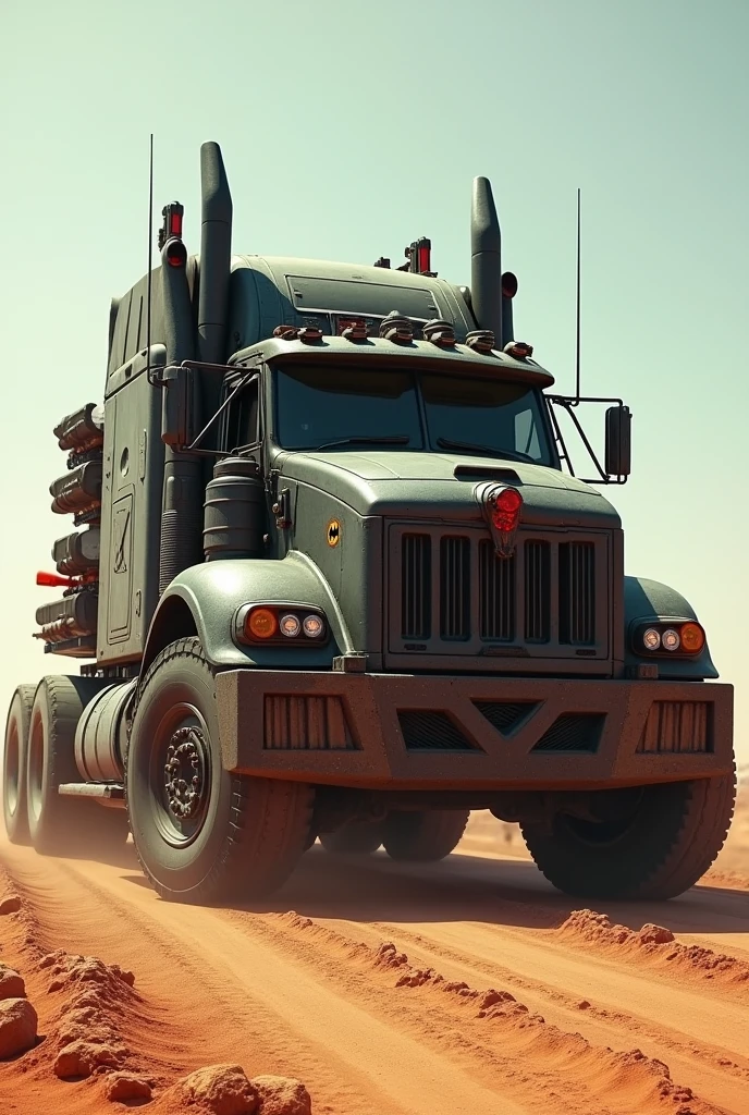Giant batman truck with weapons and armored mad max style