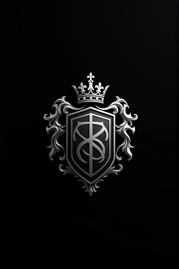 Crete a royal Image for logo in black