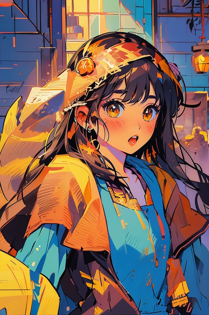 (masterpiece:1.2), Highest quality,Pixiv,Surprised girl,Portraiture,Tank top、1、Immediately after intense sex、Ecstasy、((((Autumn Outfits、Full body portrait))))、Shorts