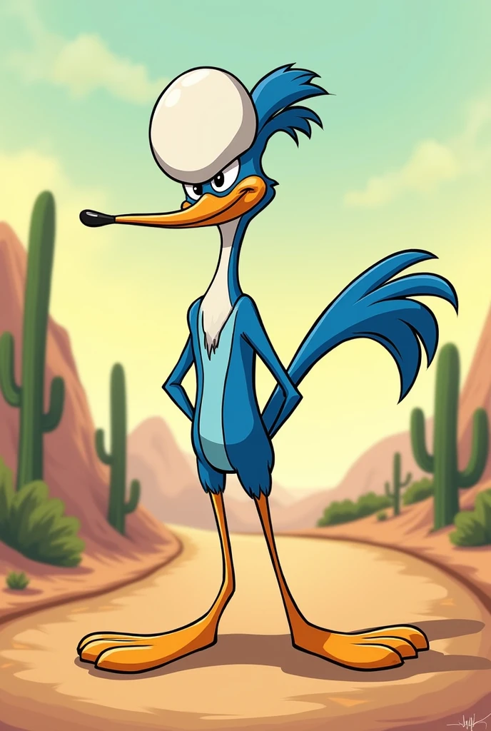 Looney Tunes Road Runner with Baldness 