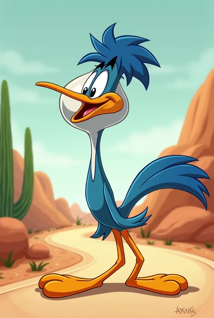 Looney Tunes Road Runner with Baldness 