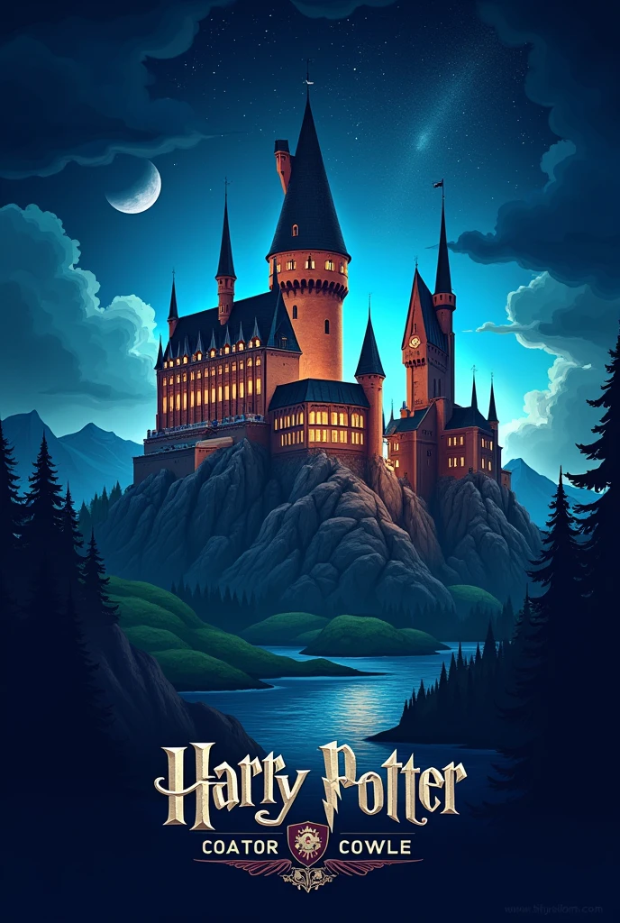 Generate the logo of the university of science and technology of southern philippines or the USTP into a logo of hogwarts