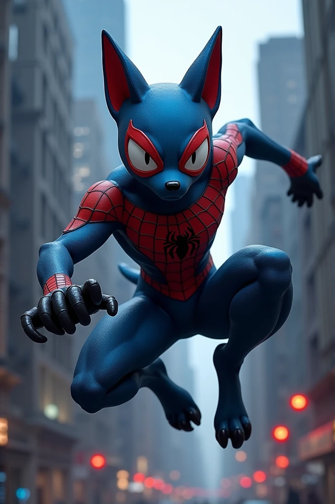 lucario as spiderman