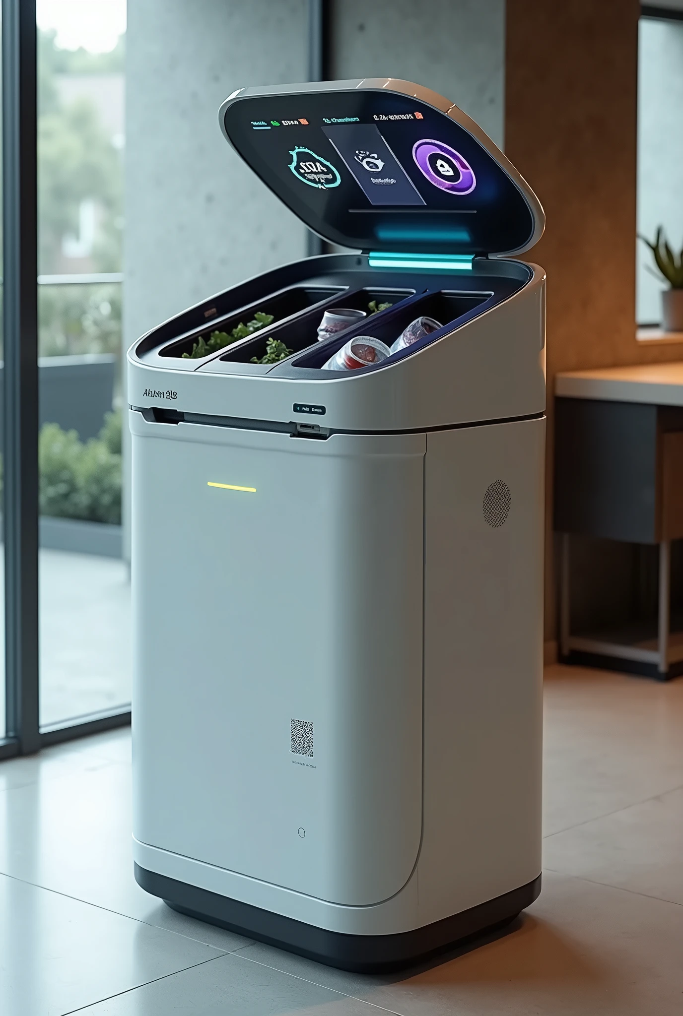 create a smart waste sorting bin