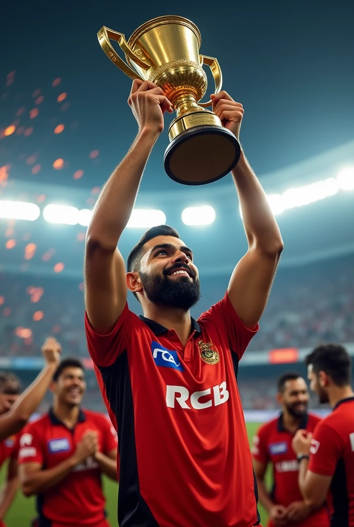 Tivirat Kohli ipl trofy win rcb