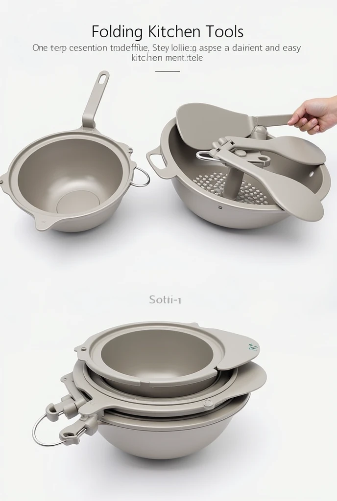 create a space saving, folding kitchen tools