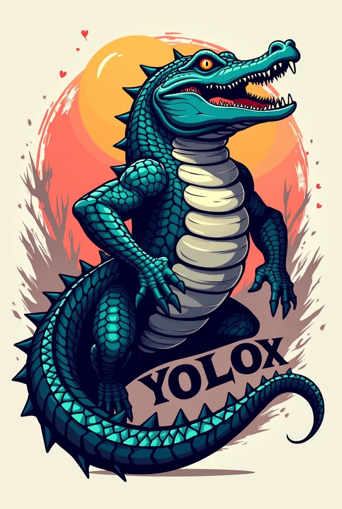 Big crocodile , logo type , Love and friendship , YoloX  , feroz 