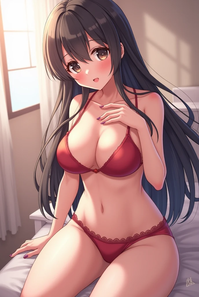 Anime girl sucks my penis