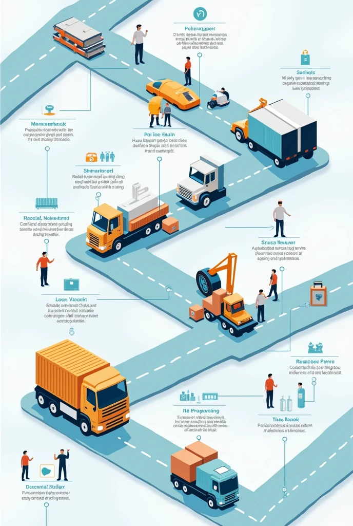 Supply chain, Visually understandable with each participating entity, clearly
