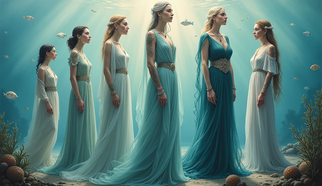 show the ancestors of serei Arie's family from the imaginary kingdom of Atlantis