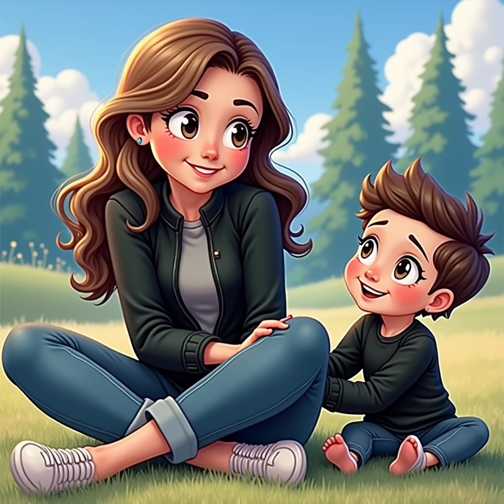 Initial Mom I and Initial Child J