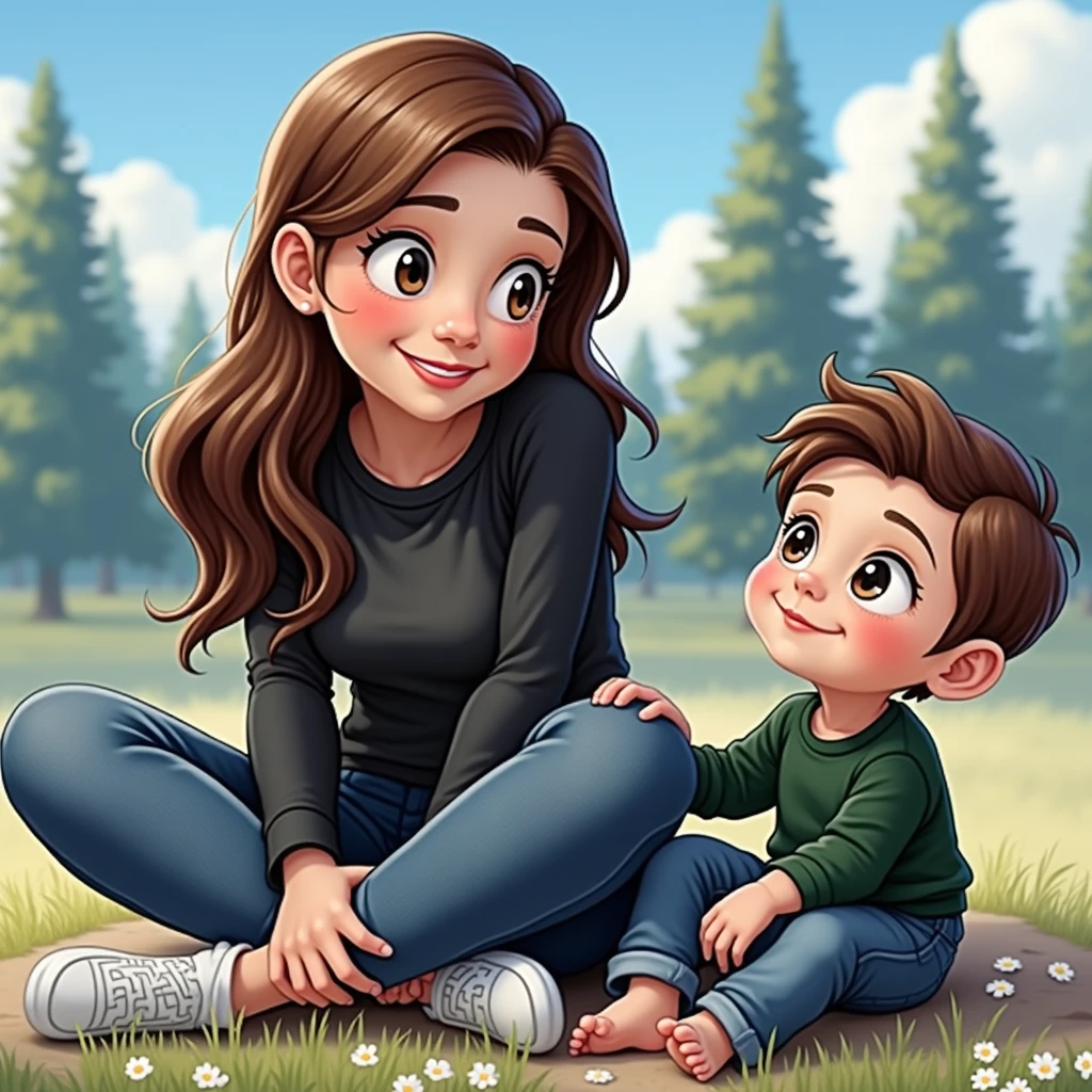 Initial Mom I and Initial Child J