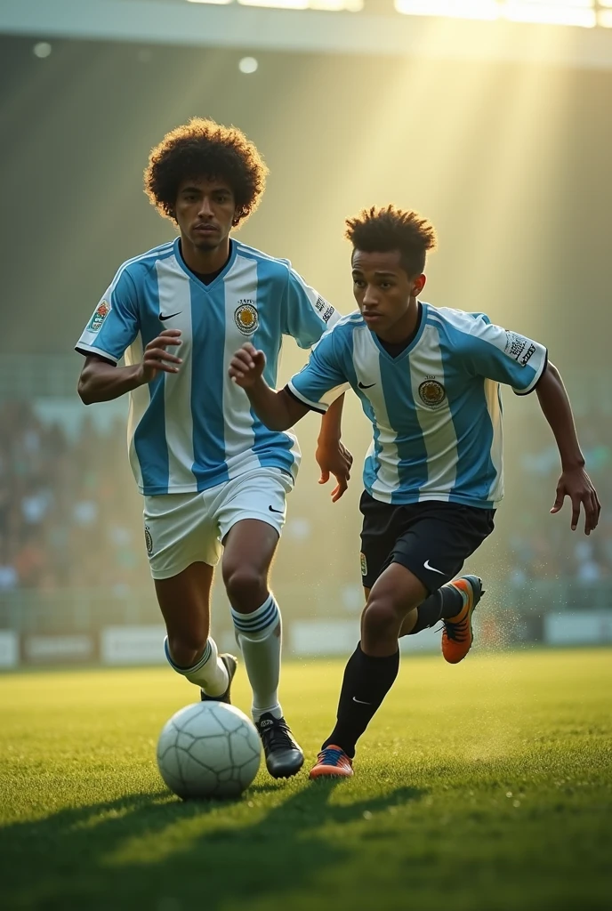 Believe me, footballer LAMINE YAMAL playing with footballer Maradona