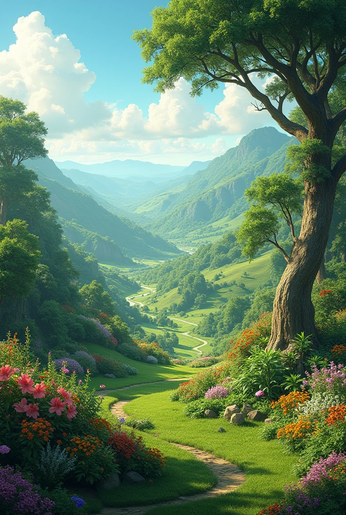 Garden of Eden wide open with no people