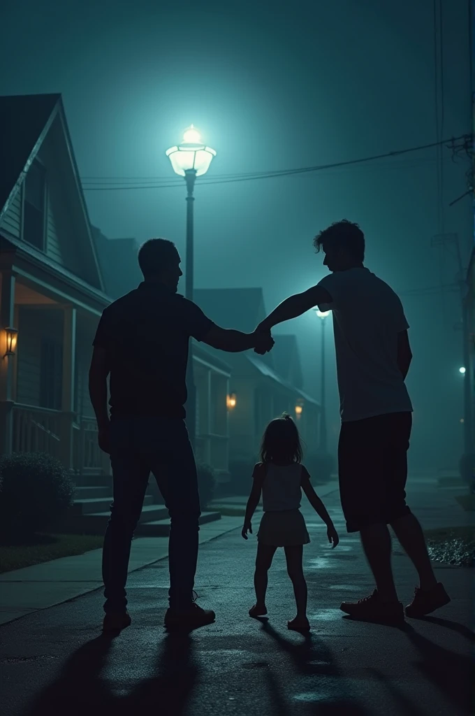 4 man torcher a girl in night 3d 
