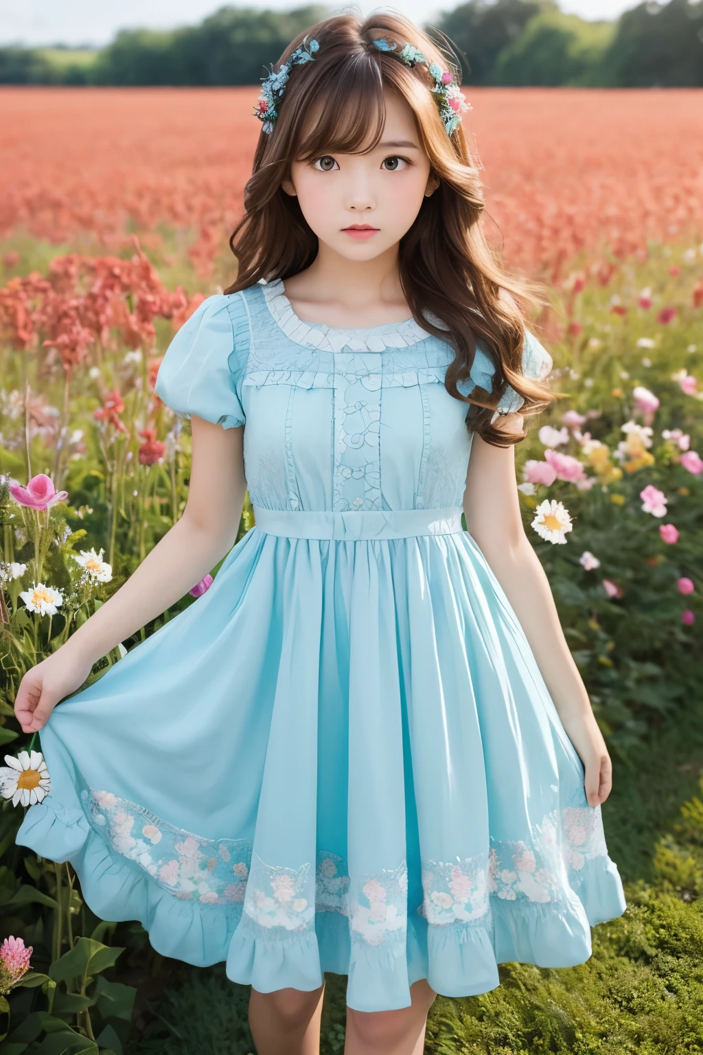 ((Very detailed, 8K, highest quality)), beautiful girl, floating, ((A very delicate and beautiful dreamlike scene.)), (Detailed eyes and face:1.2), Neck ribbon, ( girl&#39;s small hand), ((Elegant sheer blue dress)), (Mysterious atmosphere), sunlight, (Soft Light), (pastel colour), (Sparkling), (Beautiful breasts:1.4), (Fascinating Cleavage:1.3), (Small beautiful butt), ((Hair flying in the wind and skirts rolling up:1.4)), ((Sexy Panty Shot:1.4)), (Photorealistic:1.4), (Professional Lighting:1.2), Digital SLR, (Accurate Shadows:1.2), (View the viewer), ((Smile))