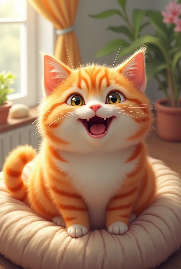 a happy cat