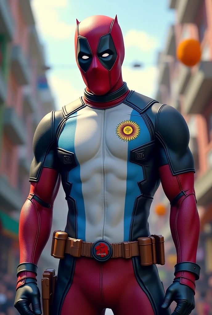 Deadpool with Argentina shirt