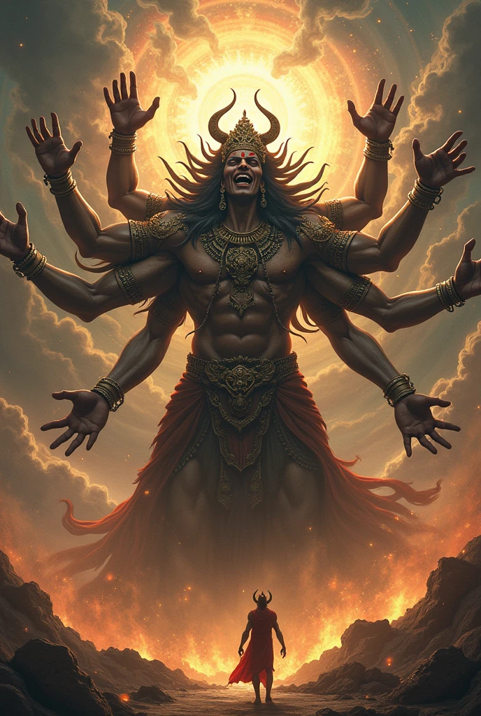 Ravana is laughing with me