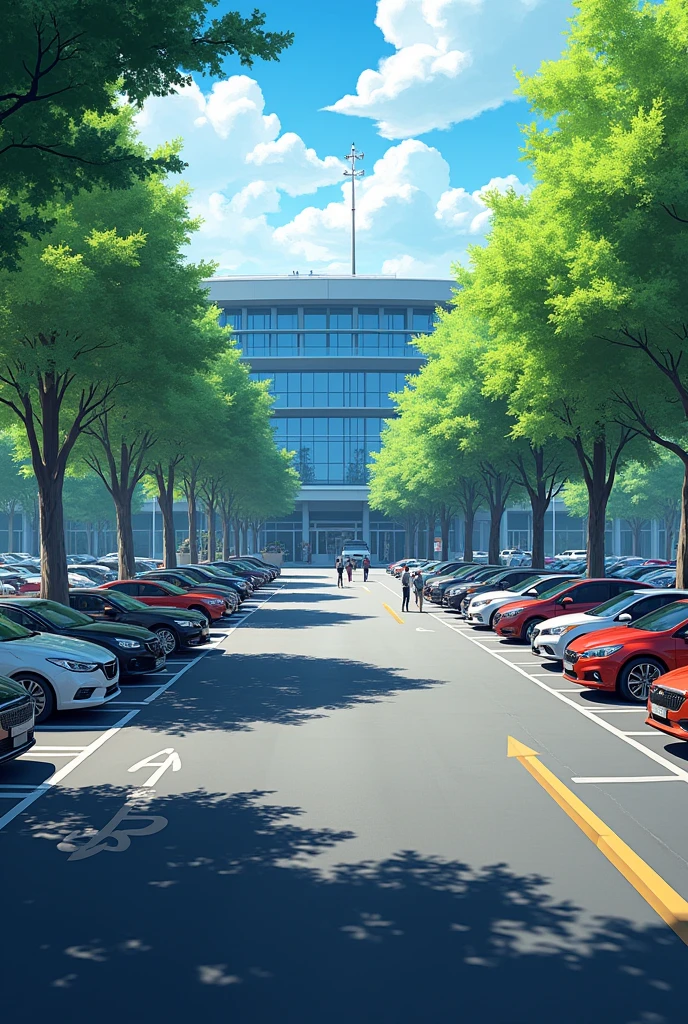 Parking lot of ostomu care company