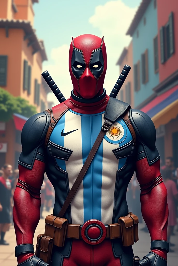 Deadpool with Argentina shirt 