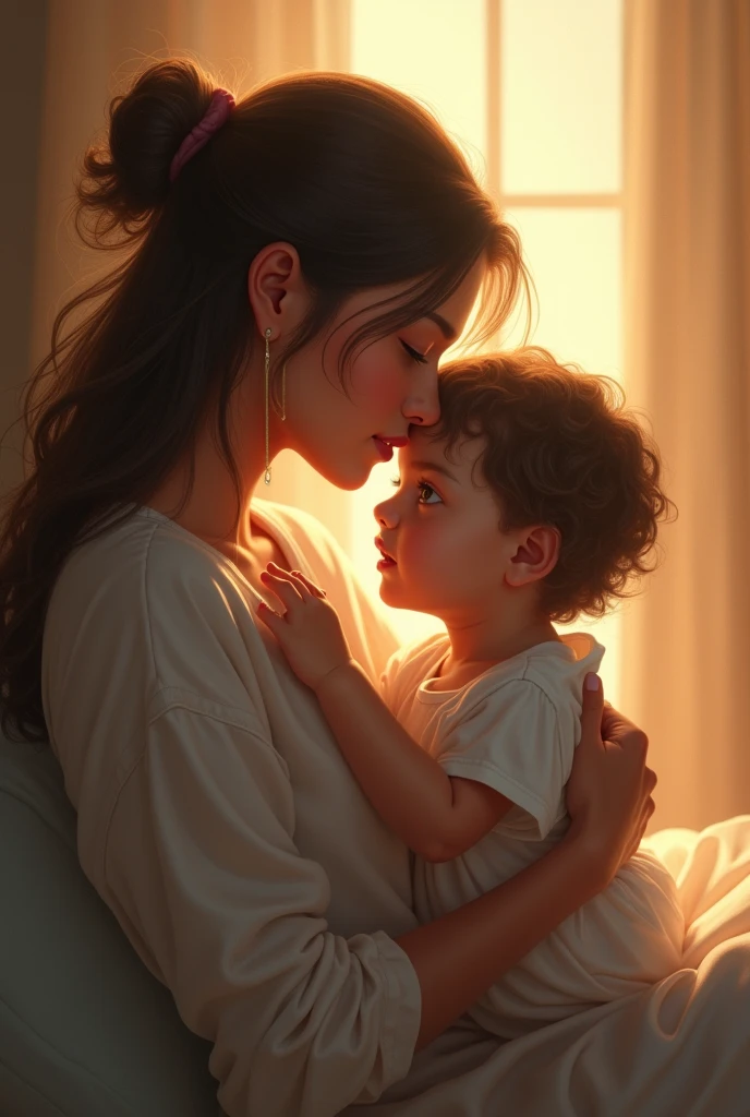 Mother love to their child