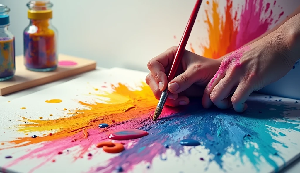 Design a cover photo which name contains রঙ তুলি

