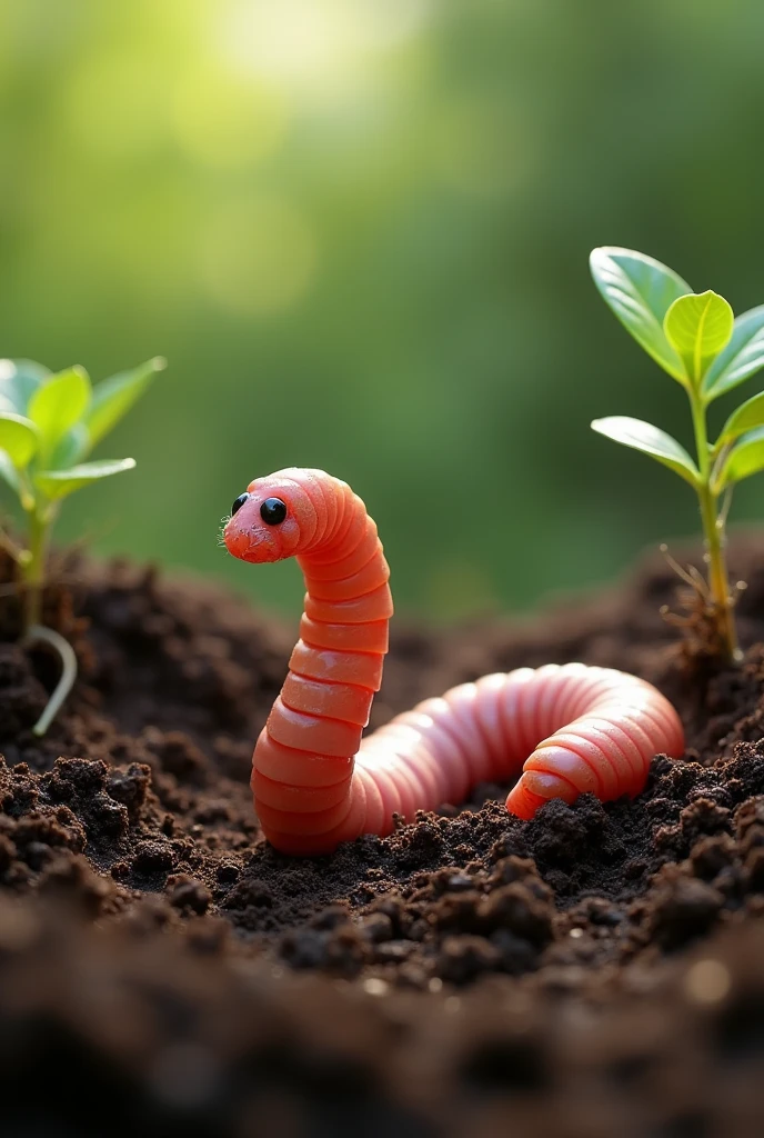an you generate earthworm beautiful images 
