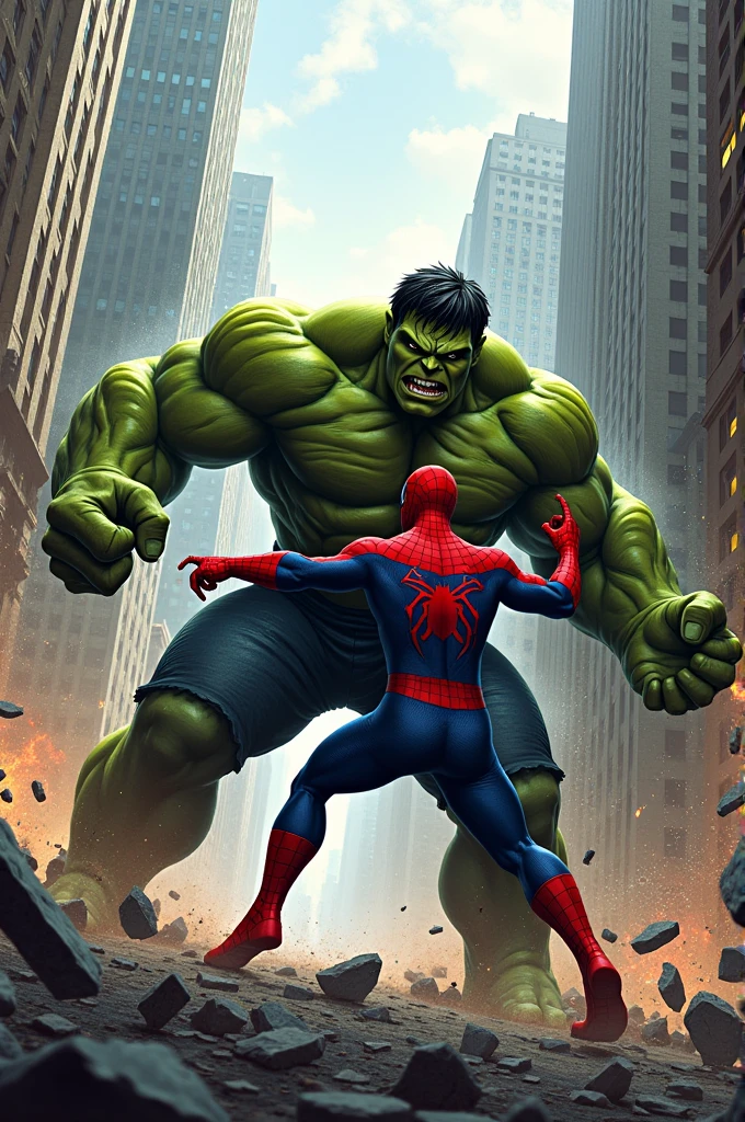 Hulk vs spiderman