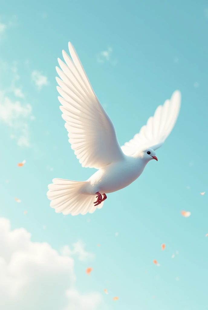 Flying dove image