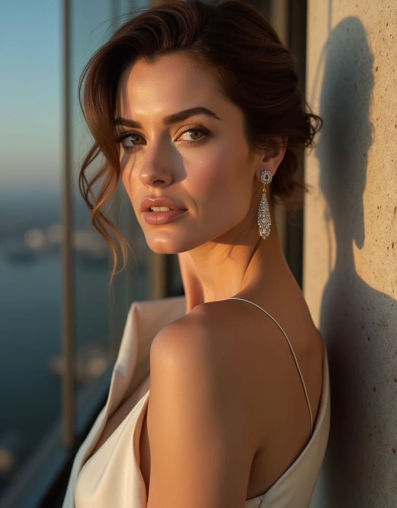 A perfect luxury woman personifies elegance, sophistication, and an aura of exclusivity that sets it apart. She is in her 30s, exuding the confidence and poise that comes with experience and wisdom. Her physical appearance is impeccable—radiant, radiant skin that appears immune to the passage of time, framed by glossy, perfectly styled hair, perhaps in soft waves or a sleek bun. Os olhos dela, bright and expressive, are often enhanced by the best cosmetics, subtly applied to enhance your natural beauty. She carries herself with the grace of someone accustomed to being admired., your upright posture, Your fluid movements, almost as if floating through life.
Your wardrobe is the epitome of high fashion, full of bespoke pieces from the most exclusive designers. She prefers timeless classics with a modern twist—think tailored Chanel suits for everyday wear., Flowy Valentino Dresses for Evening Events, e casual, but impeccably tailored Hermès or Dior for relaxing weekends. Every piece in your wardrobe is carefully selected, from her Louboutin heels to her Birkin bags, each item reflects your impeccable taste and discerning eye.
Your jewelry collection is simply spectacular, with pieces that are not just accessories but statements of her status and sophistication. A Cartier watch with a diamond-studded bezel adorns her wrist, as your fingers sparkle with Tiffany rings & co., each gem selected for its rarity and brilliance. She can wear a simple string of pearls during the day, but for evening events, she opts for something more dramatic—maybe a Van Cleef & Arpels necklace that catches the light with every movement of your head.
Your home is a masterpiece of design and luxury, probably a top floor apartment in a prime location in the city with panoramic views of the skyline. The interiors are a mix of classic and contemporary, with custom-made furniture, arts times