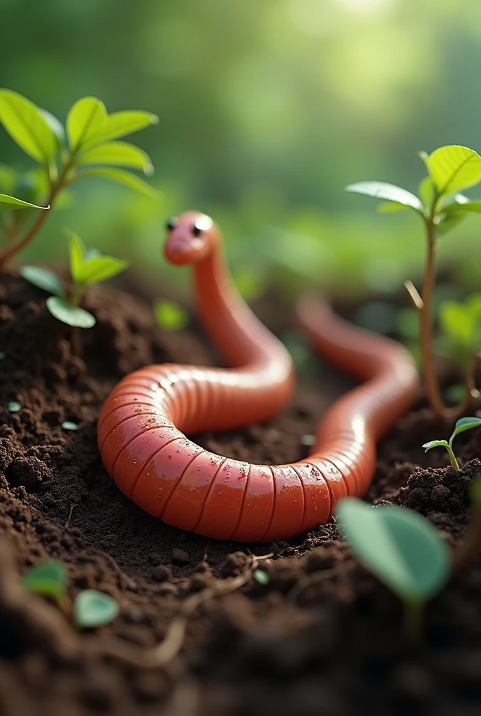 an you generate earthworm beautiful images 