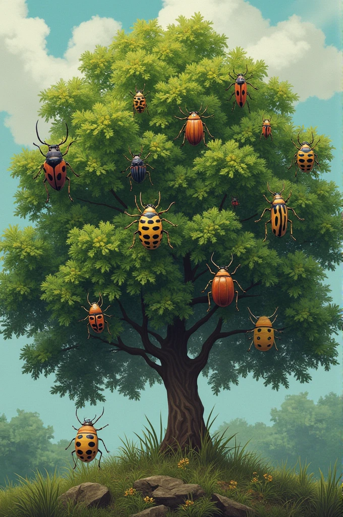 Main insect pests of the Gmelina arborea species (Melina)