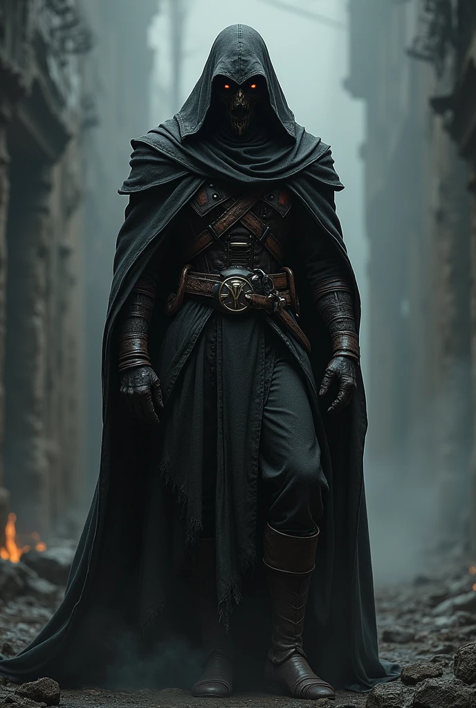 Diablo 4 Rogue with hood and full mask