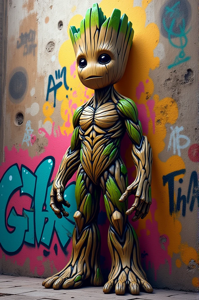 Graffiti written Groot
