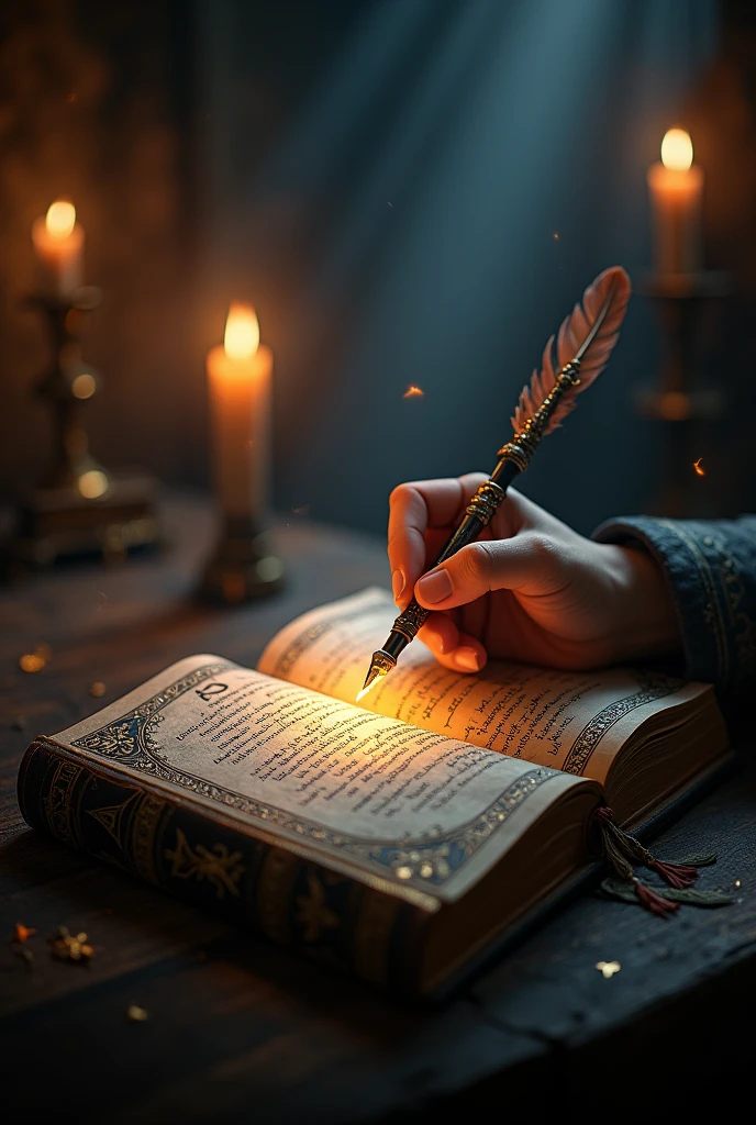 Pen and magic book