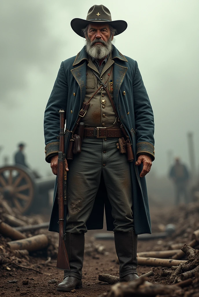 A man who fought in the American Civil War々
