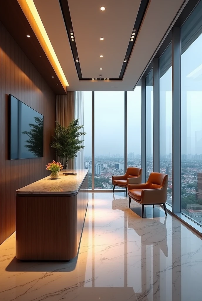 Design an advertisement for a large empty office floor area of 500m2 in a luxury building in Ho Chi Minh City for rent., Contact 0782 830 002 ( Sacred )
