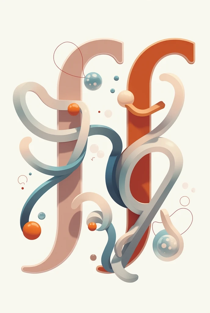 create a 2d composition using the letter TWO LETTERS F ; YOU ADD SOME CIRCLES , curves , RECTANGLES THAT SYMBOLIZE JEWELRY (Architecture)
THAT THEY ARE IN FRONT AND THE CIRCLES IN DISPERSED PARTS