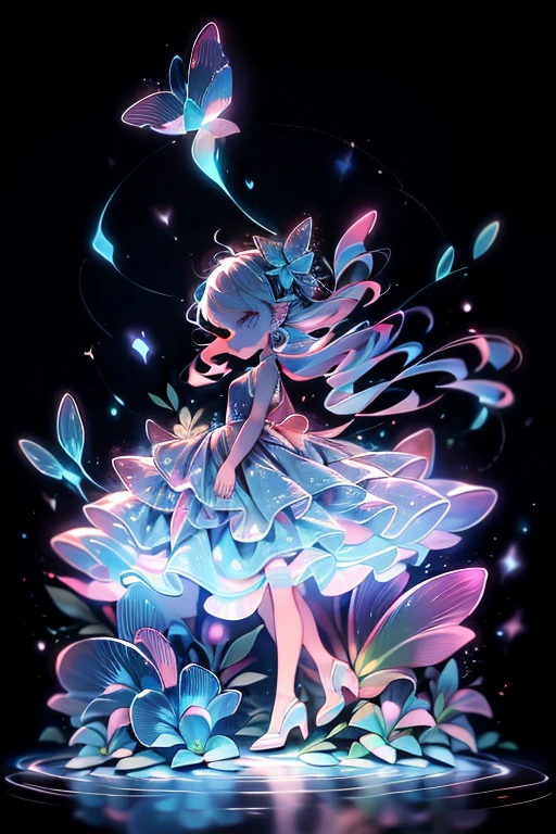 Ottrial、Chibi Girl Doll(Enjoy the night view on the coast、Bioluminescence)
