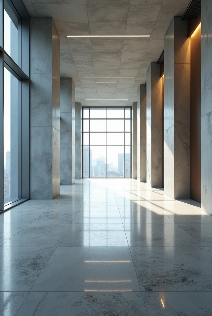 A large, empty, bare floor office of 1000m2 in a luxury building in Ho Chi Minh City for rent at Cau Bason