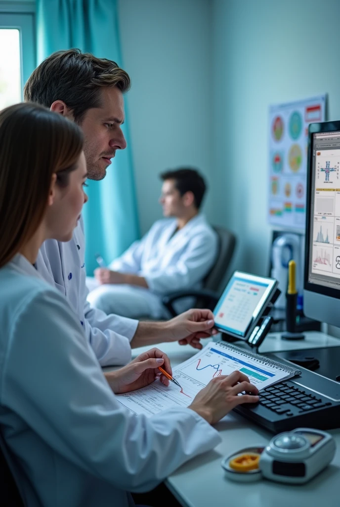• Monitoring and Follow-up: Periodic pressure assessments, heart function and glucose levels