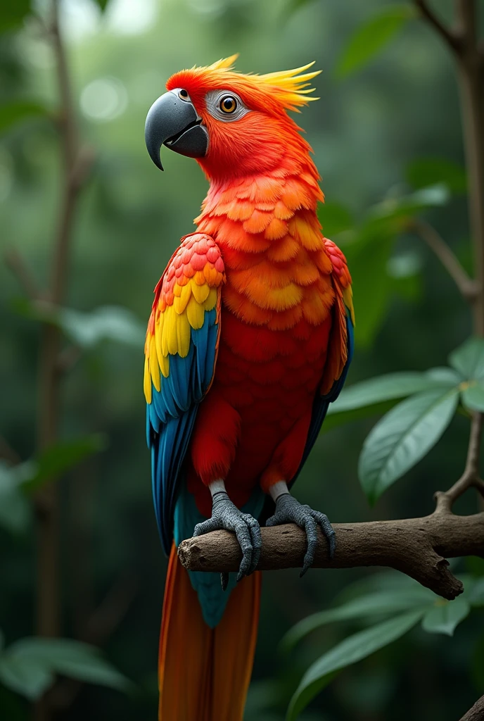 Tia bird with chili parrot 