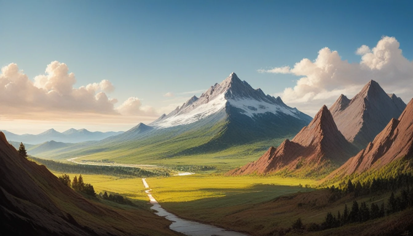 Front view,There is a higher mountain in the West Sea.,The mountain is full of green plants(Best Quality,4k,8k,High level,masterpiece:1.2),ultra detailed,(natural,Real photo,Real photo:1.37),Realistic lighting,Unreal Engine 4K Wallpaper,summer unreal engine 5, beautiful rendered landscape, mountains and oceans, Rendered in 8k Unreal Engine,,The most beautiful landscape,Epic shock