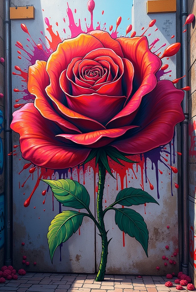 Gratfiti rosa bomb style "VGC"
