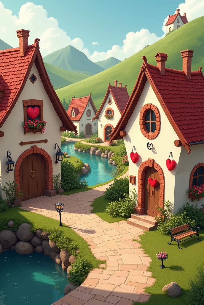 Create a house that is something like a “kissing village” for couples